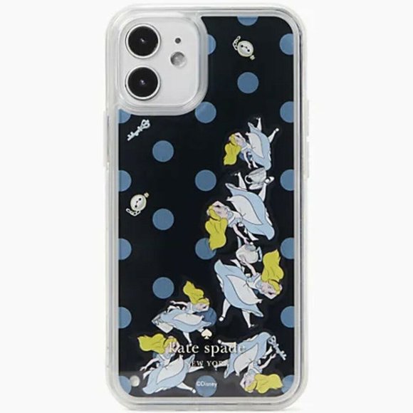 KATE SPADE DISNEY ALICE IN WONDERLAND iPhone Case 12 Pro Max Liquid Case NEW